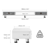 Bastion Dual Monitor Stand D210 - 42.5" White