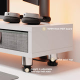 Bastion Dual Monitor Stand D210 - 42.5" White
