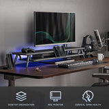 Rodin Dual Monitor Stand A212 - 42.5" Black