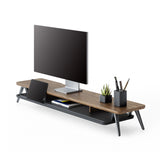 Rodin Dual Monitor Stand A212 - 42.5" Walnut