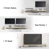 Yugen Dual Monitor Stand Y210 - 42.5" Oak